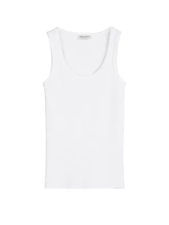 MARC O'POLO | Top
Marca: MARC O'POLO
Color: negro
Categorías: Moda,Mujer

Largo de manga: sin mangas
Escote: Cuello redondo
Material: Algodón,Elástico
Diseño: Liso
Corte (Prenda superior): Regular | weiss